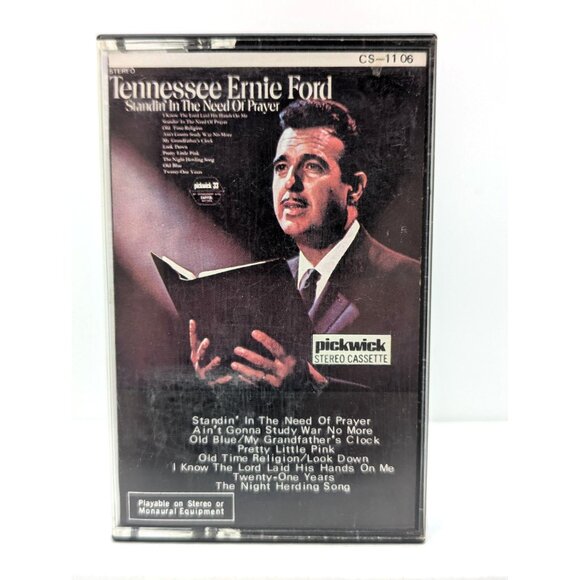 Tennessee Ernie Ford Standin' In The Need Of Prayer Pickwick Stereo Cassette - Picture 1 of 6